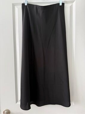 J. Crew Black Midi Skirt